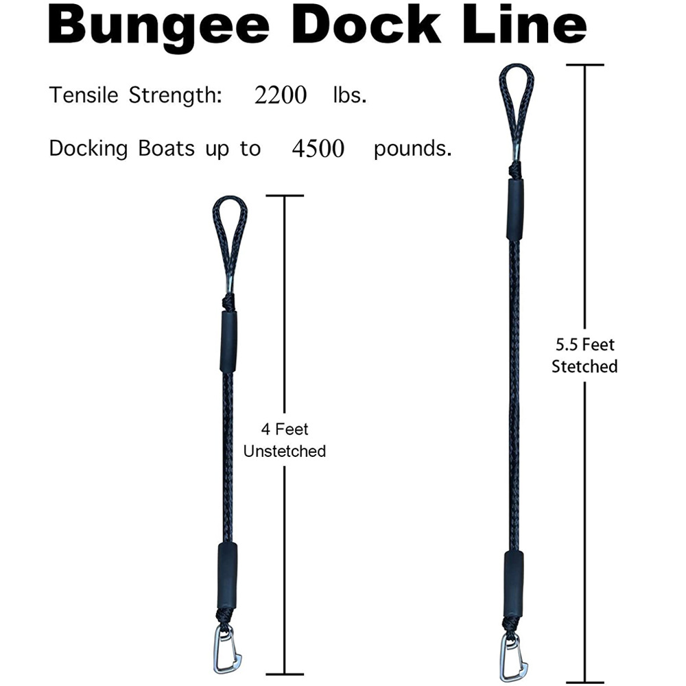 Boat Bungee Dock Line M8 Hook  - đánh giá và giá Fishing Boat Anchor