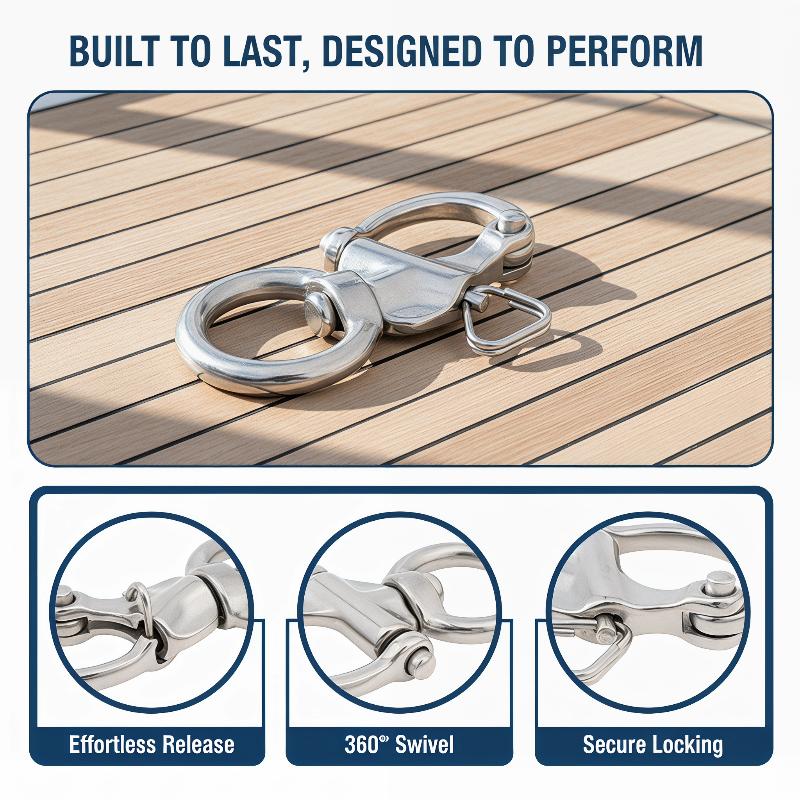 Marine Swivel Snap Shackle 316 - đánh giá và giá Fishing Boat Oar
