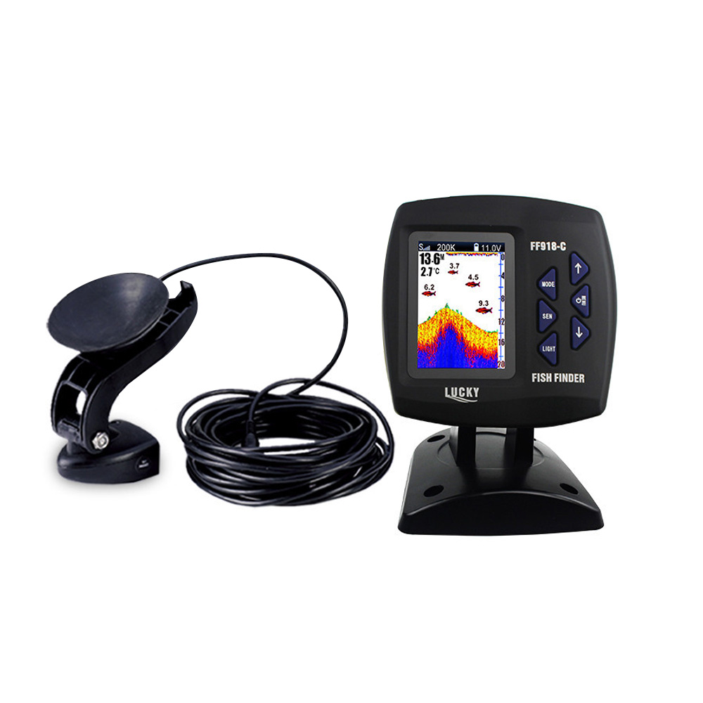 FF918-C100DS Color Screen Wire - đánh giá và giá Fishing Boat Depth Finder